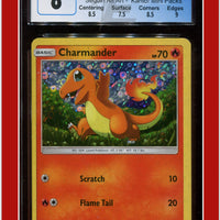 Burning Shadows Charmander Sequin Alt Art 18a/147 CGC 8 - Subgrades