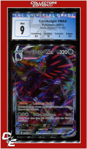 Battle Styles 110 Corviknight VMAX CGC 9 - Subgrades