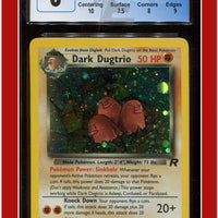 Team Rocket Dark Dugtrio Holo 6/82 CGC 8 - Subgrades