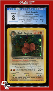 Team Rocket Dark Dugtrio Holo 6/82 CGC 8 - Subgrades