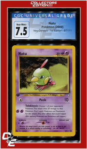 Neo Genesis 1st Edition Natu 67/111 CGC 7.5