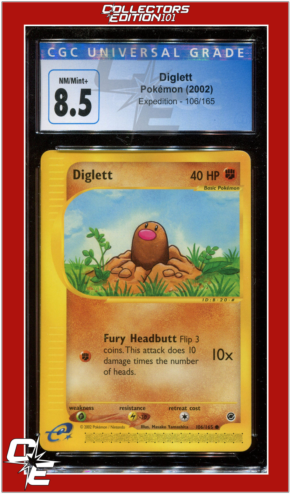 Expedition 106 Diglett CGC 8.5