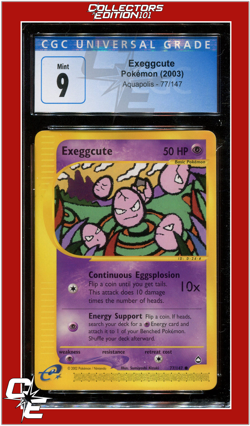 Aquapolis Exeggcute 77/147 CGC 9