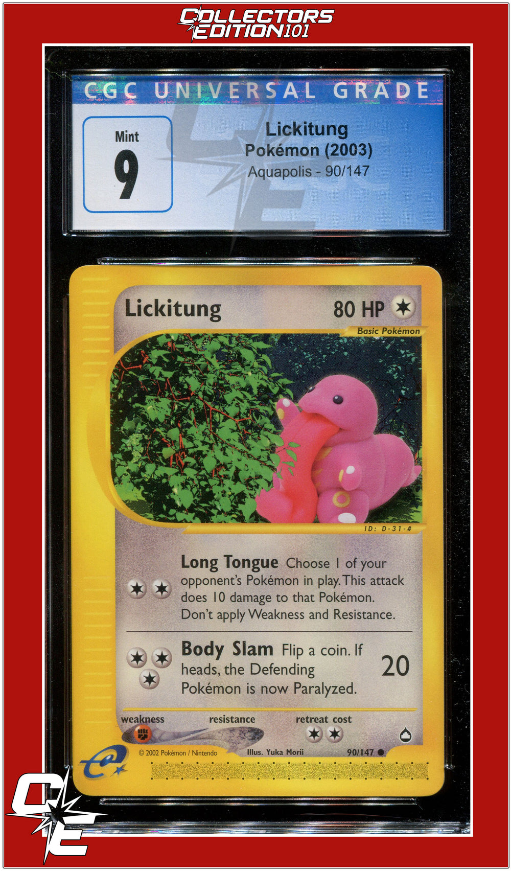 Aquapolis 90 Lickitung CGC 9