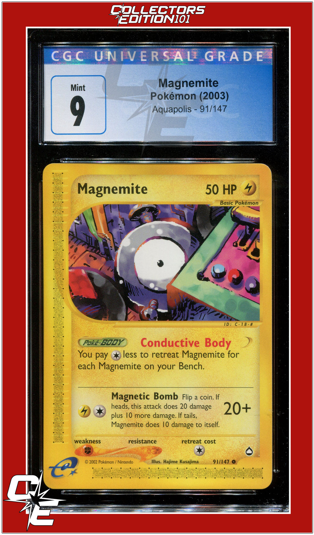 Aquapolis Magnemite 91/147 CGC 9