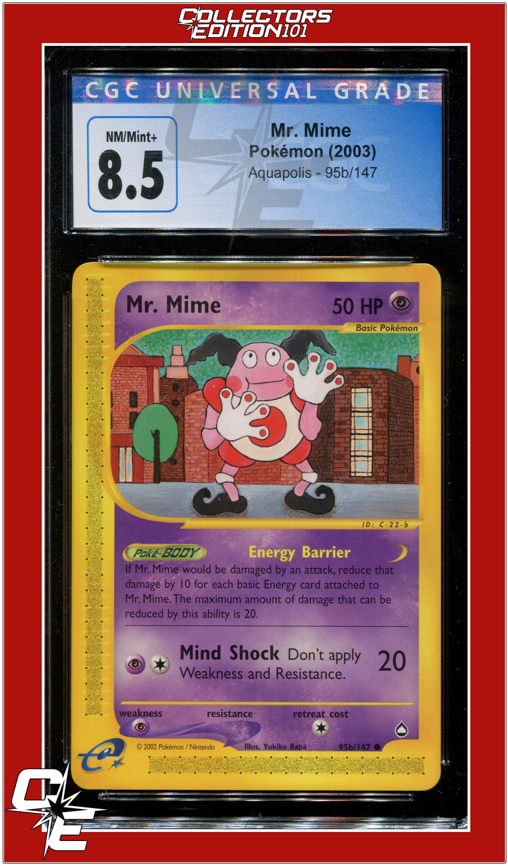 Aquapolis Mr. Mime 95b/147 CGC 8.5