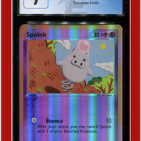 EX Dragon 73 Spoink Reverse Holo CGC 9