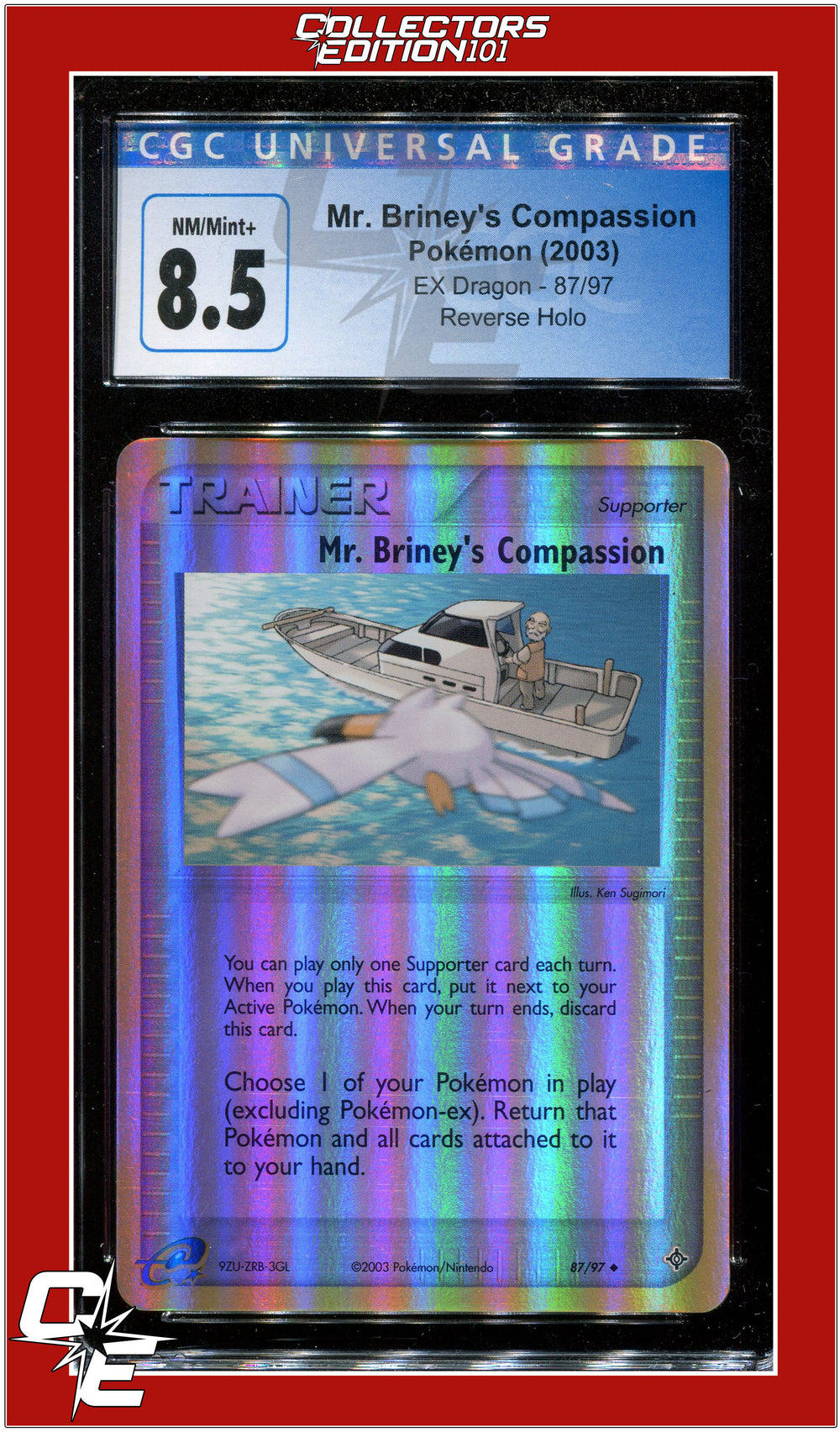 EX Dragon Mr. Briney's Compassion Reverse Holo 87/97 CGC 8.5