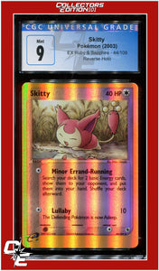 EX Ruby & Sapphire Skitty Reverse Holo 44/109 CGC 9