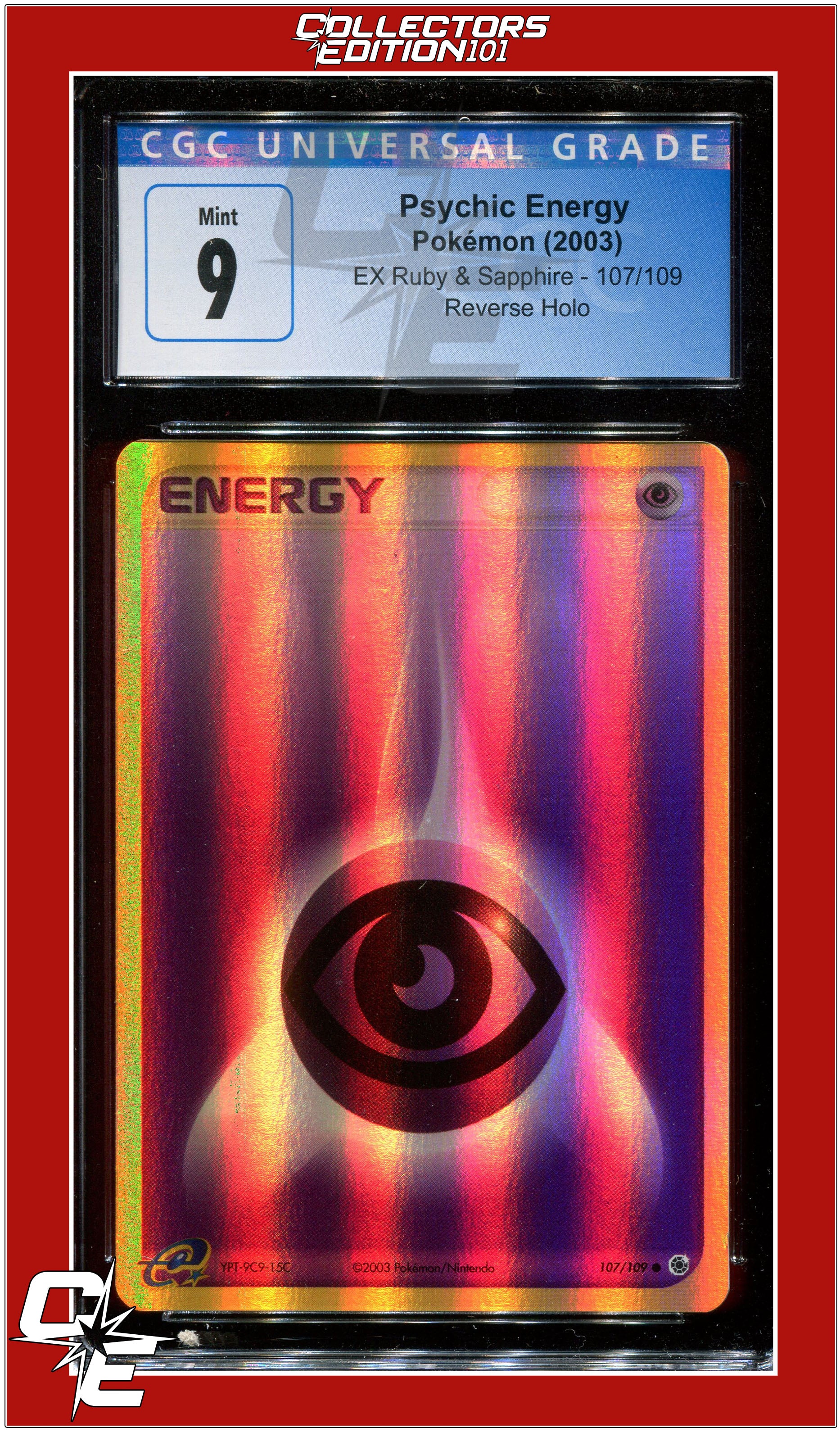 Pop online 4 !! Psa 7 rev holo energy