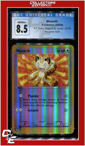 EX Team Magma vs Team Aqua Meowth Reverse Holo 42/95 CGC 8.5