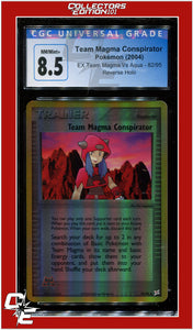 EX Team Magma vs Team Aqua Team Magma Conspirator Reverse Holo 82/95 CGC 8.5