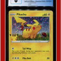 Black Star Promo Pikachu Sequin Holo SWSH039 CGC 8