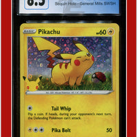 Black Star Promo Pikachu Sequin Holo SWSH039 CGC 8.5