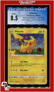 Black Star Promo Pikachu Sequin Holo SWSH039 CGC 8.5