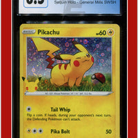 Black Star Promo Pikachu Sequin Holo SWSH039 CGC 8.5