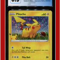 Black Star Promo Pikachu Sequin Holo SWSH039 CGC 8.5