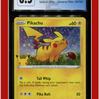 Black Star Promo Pikachu Sequin Holo SWSH039 CGC 8.5