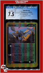 EX Sandstorm 47 Murkrow Reverse Holo CGC 7.5