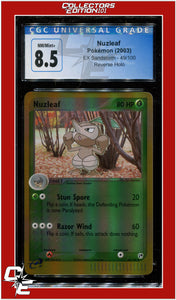 EX Sandstorm Nuzleaf Reverse Holo 49/100 CGC 8.5