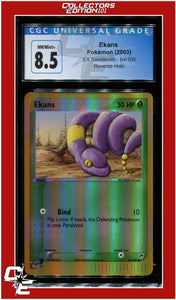 EX Sandstorm Ekans Reverse Holo 64/100 CGC 8.5