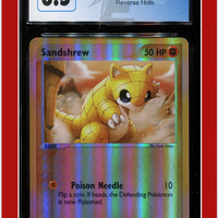 EX Sandstorm Sandshrew Reverse Holo 75/100 CGC 8.5