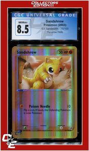 EX Sandstorm Sandshrew Reverse Holo 75/100 CGC 8.5