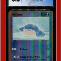 EX Sandstorm Wailmer Reverse Holo 83/100 CGC 8.5