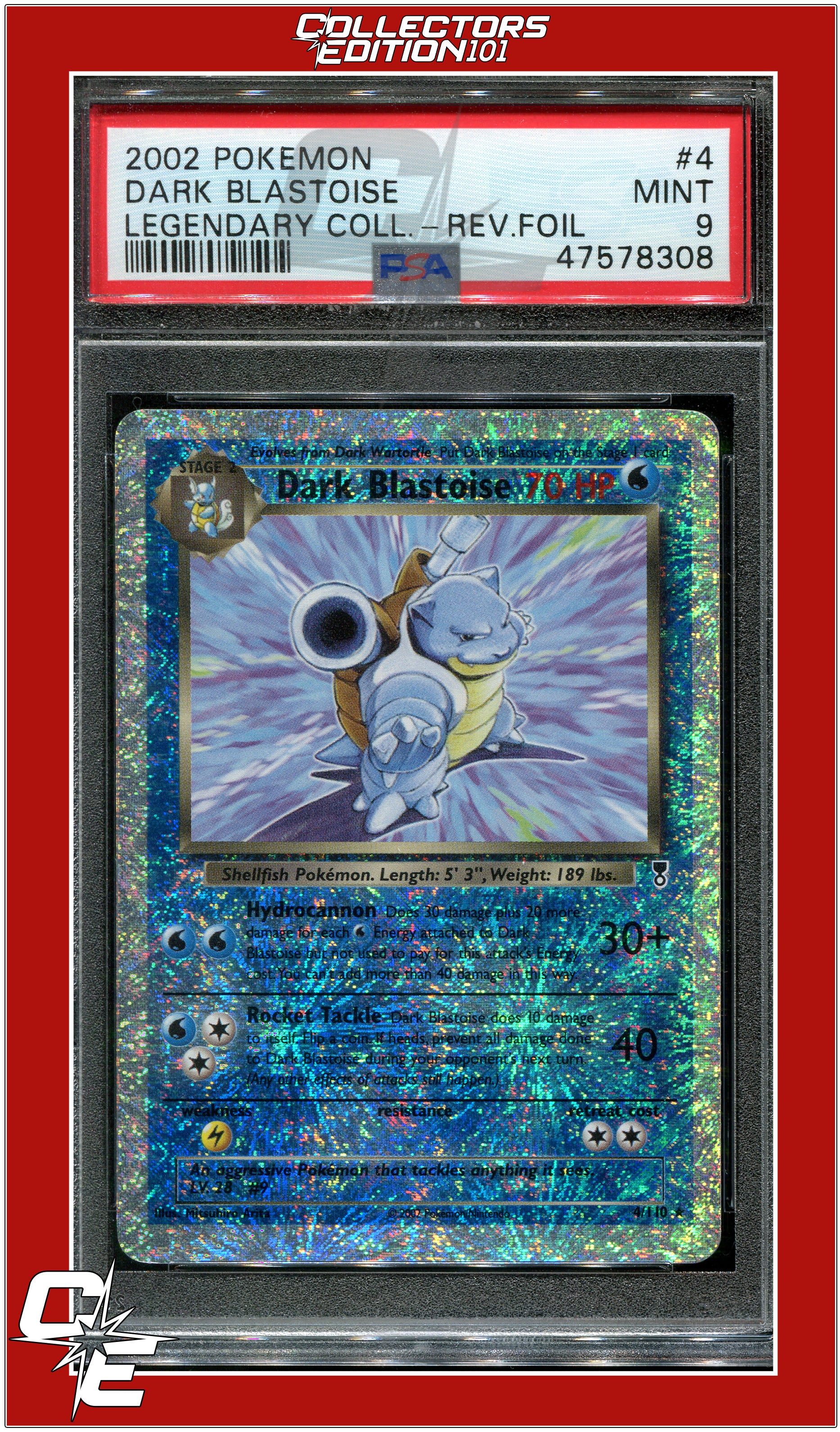 dark blastoise pokemon card