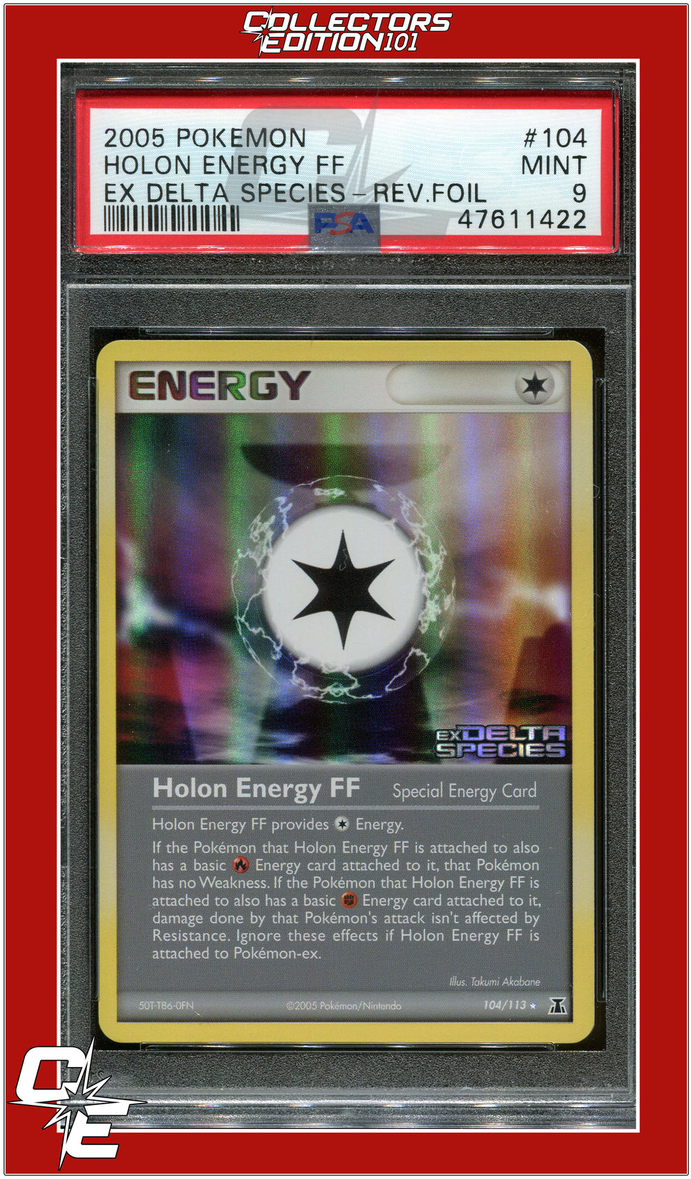 EX Delta Species 104 Holon Energy FF Reverse Foil PSA 9