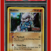 EX Power Keepers 55 Meditite Reverse Foil PSA 8.5
