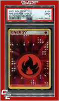 EX Power Keepers 104 Fire Energy Holo PSA 9
