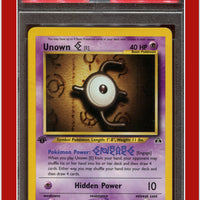 Neo Discovery 67 Unown E 1st Edition PSA 6