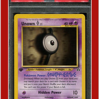 Neo Discovery 68 Unown I 1st Edition PSA 8