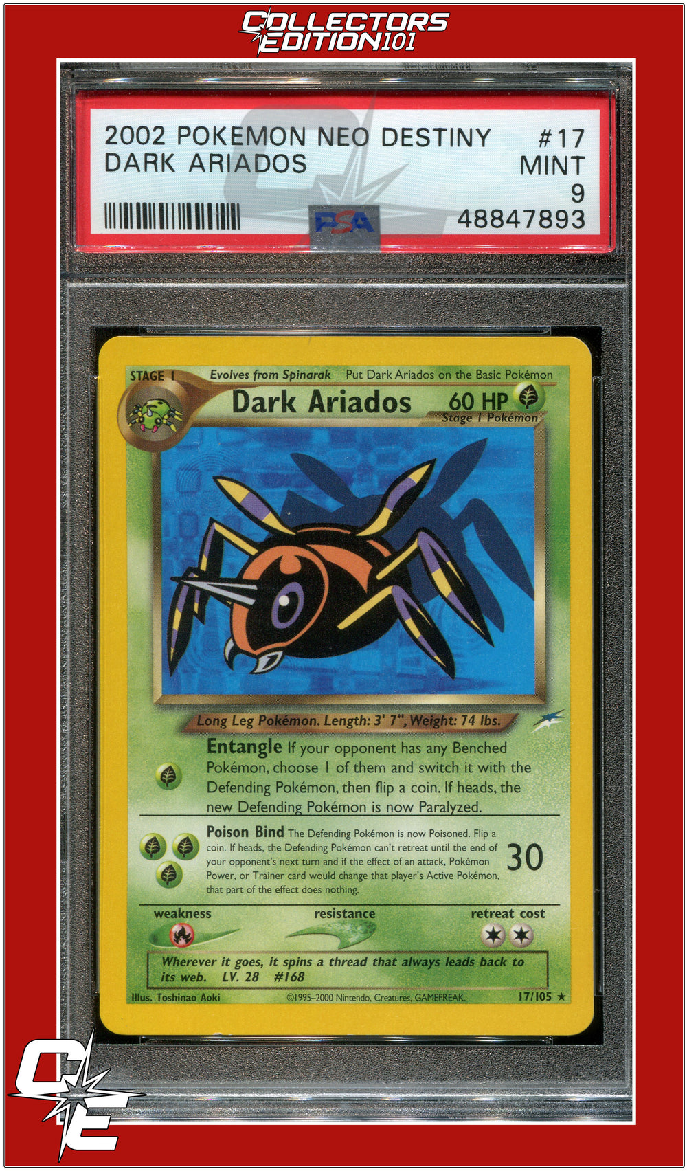 Neo Destiny 17 Dark Ariados PSA 9