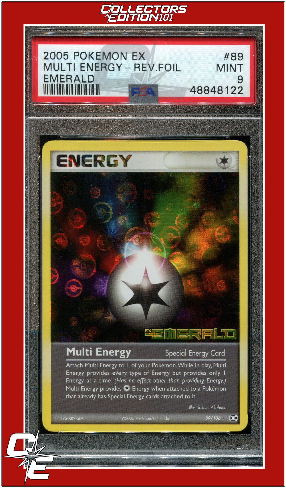 EX Emerald 89 Multi Energy Reverse Foil PSA 9