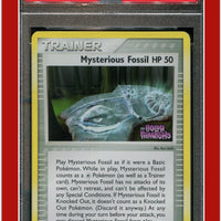EX Holon Phantoms 92 Mysterious Fossil Reverse Foil PSA 8