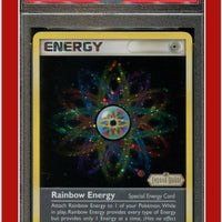 EX Legend Maker 81 Rainbow Energy Reverse Foil PSA 8 *SWIRL*