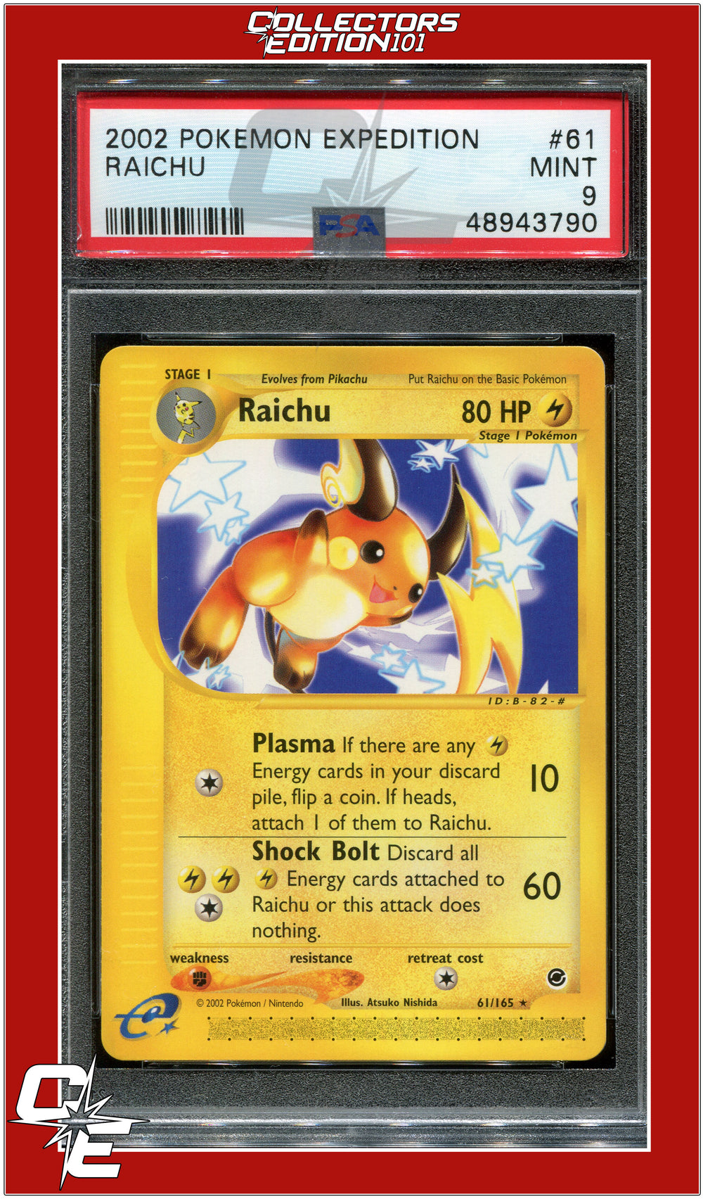 Expedition 61 Raichu PSA 9