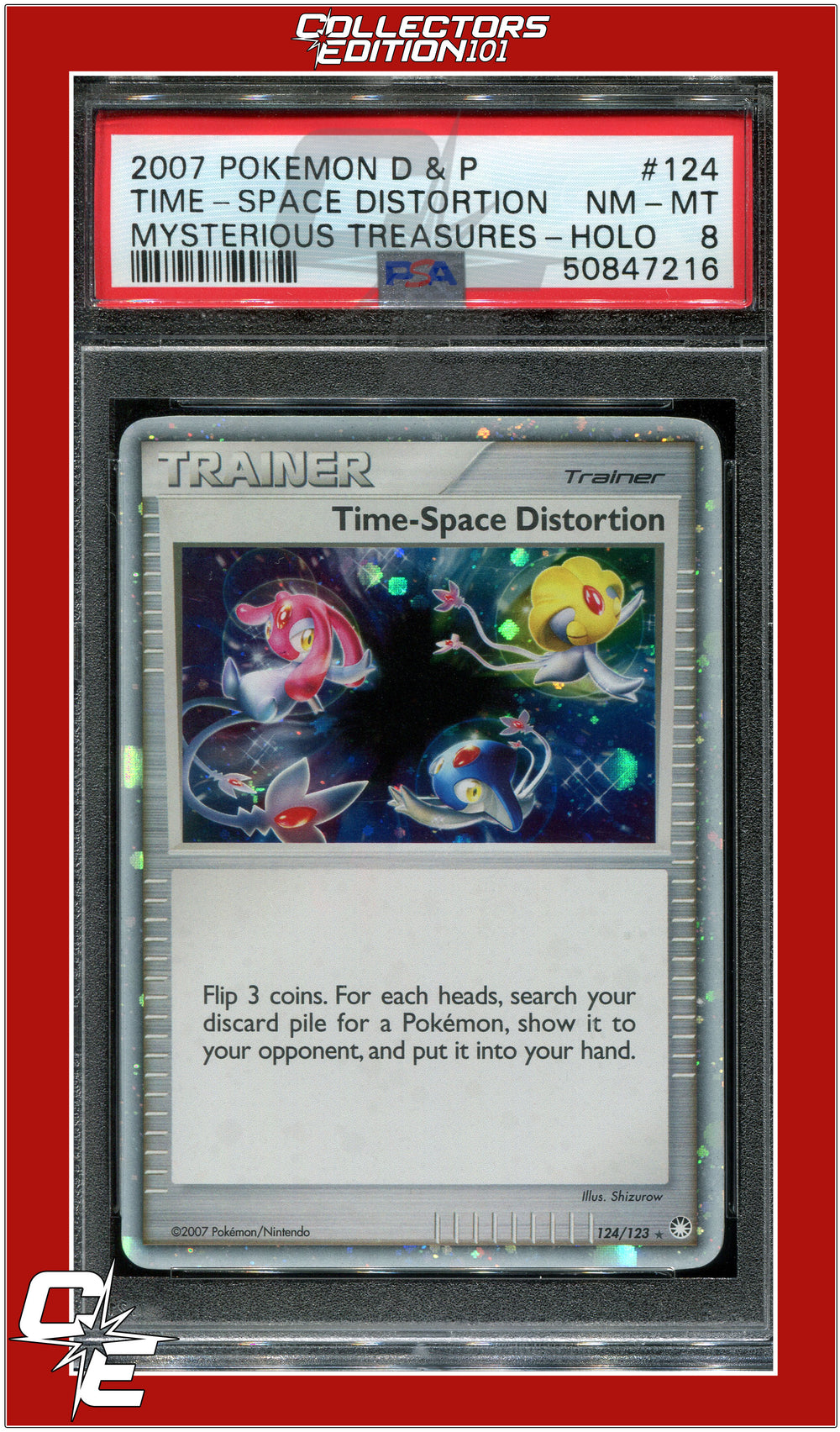 Mysterious Treasures 124 Time-Space Distortion Holo PSA 8