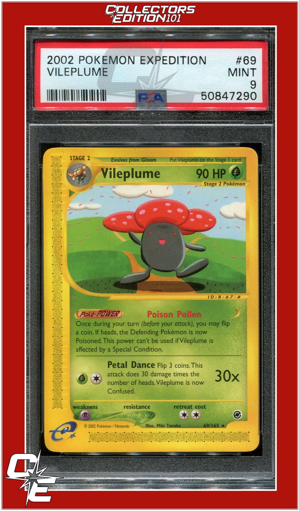 Expedition 69 Vileplume PSA 9