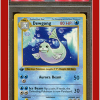 Base Set 25 Dewgong 1st Edition PSA 9