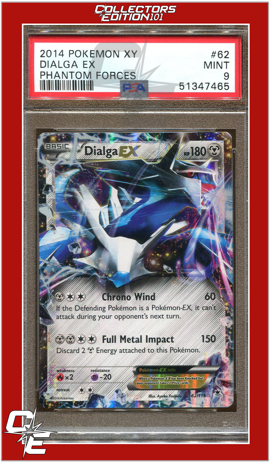 Phantom Forces 62 Dialga EX PSA 9