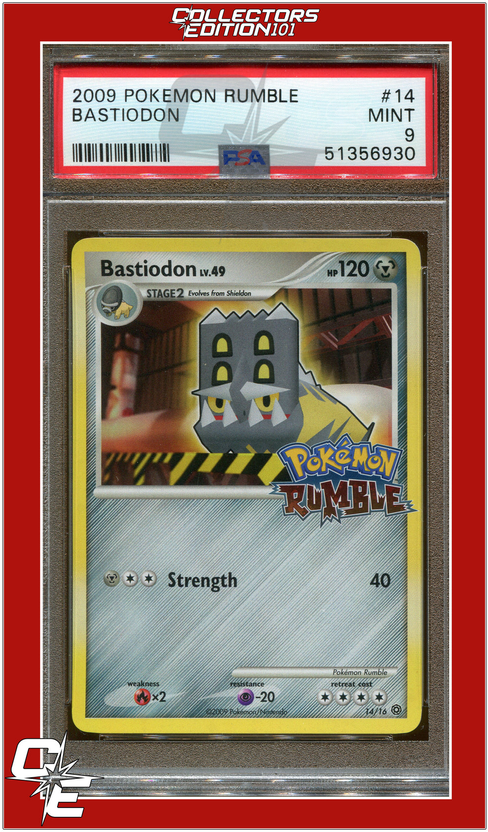 Pokemon Rumble 14 Bastiodon PSA 9