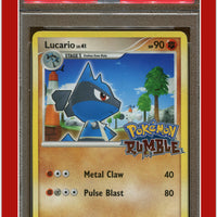 Pokemon Rumble 12 Lucario PSA 8