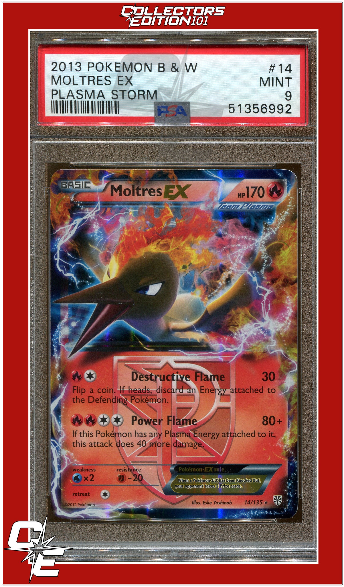  Pokemon - Moltres-EX (14) - Black and White Plasma