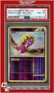 Heartgold & Soulsilver 30 Smoochum Reverse Foil PSA 8