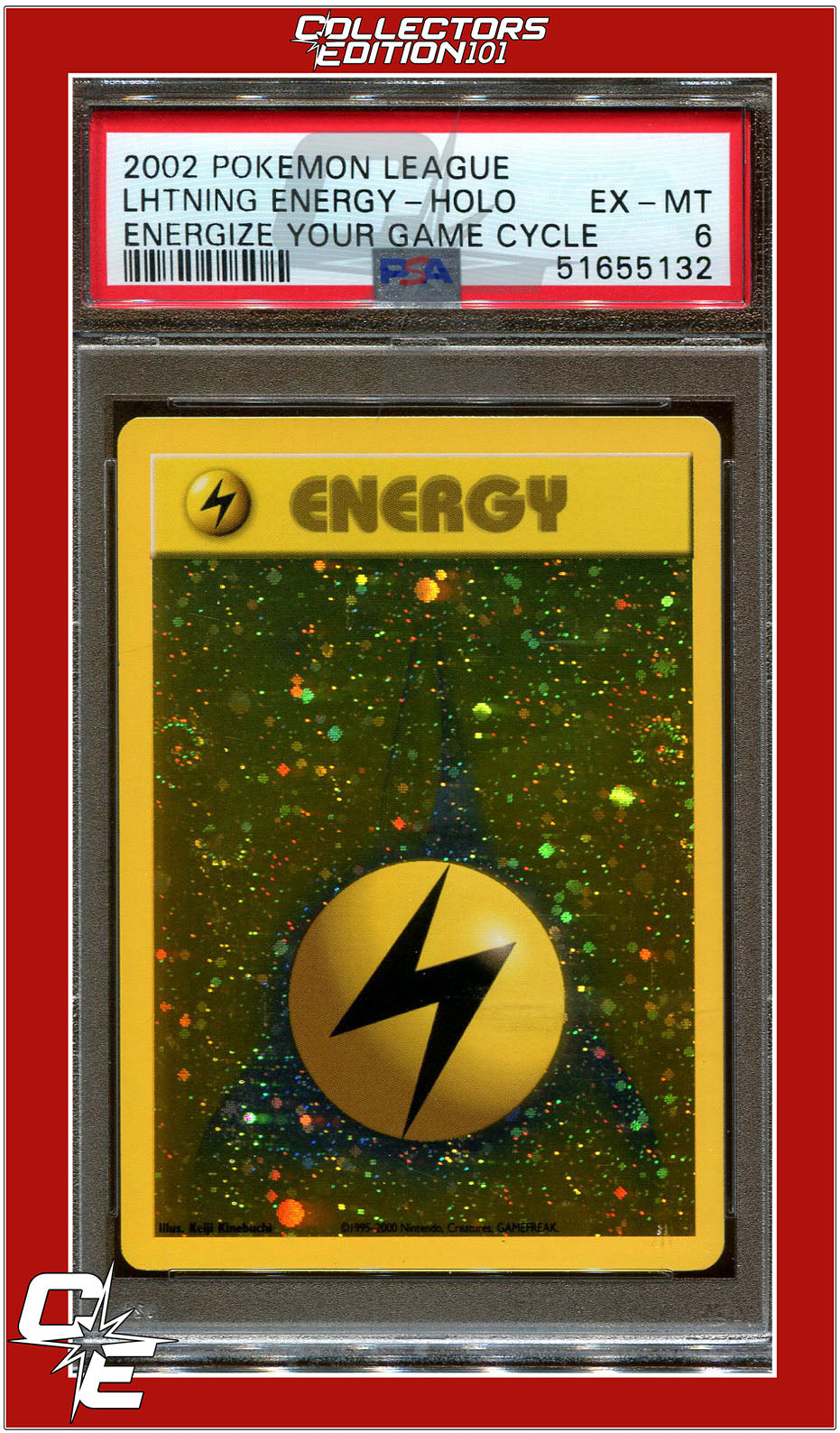 Wizards League Lightning Energy Holo PSA 6