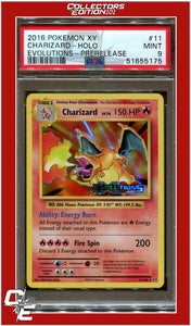 Evolutions 11 Charizard Holo Prerelease PSA 9