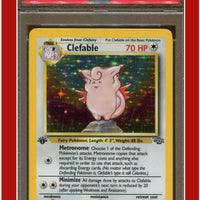 Jungle 1 Clefable 1st Edition Holo PSA 8